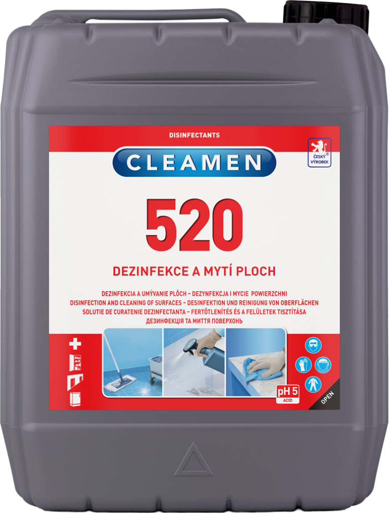 CLEAMEN 520 dezinfekce a mytí ploch 5 l