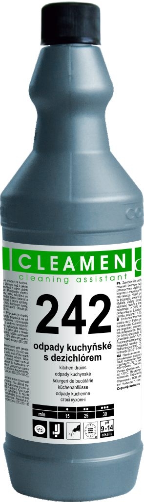 CLEAMEN 242 kuchyňské odpady s dezichlórem 1L