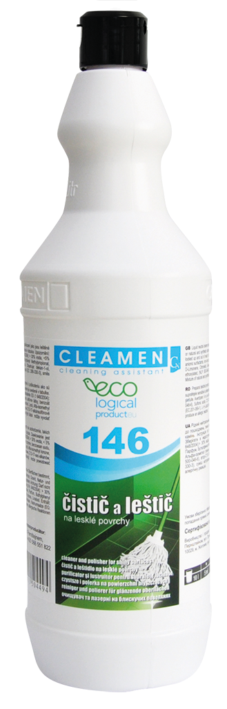 CLEAMEN 146 čistič a leštič na lesklé povrchy ECO 1L