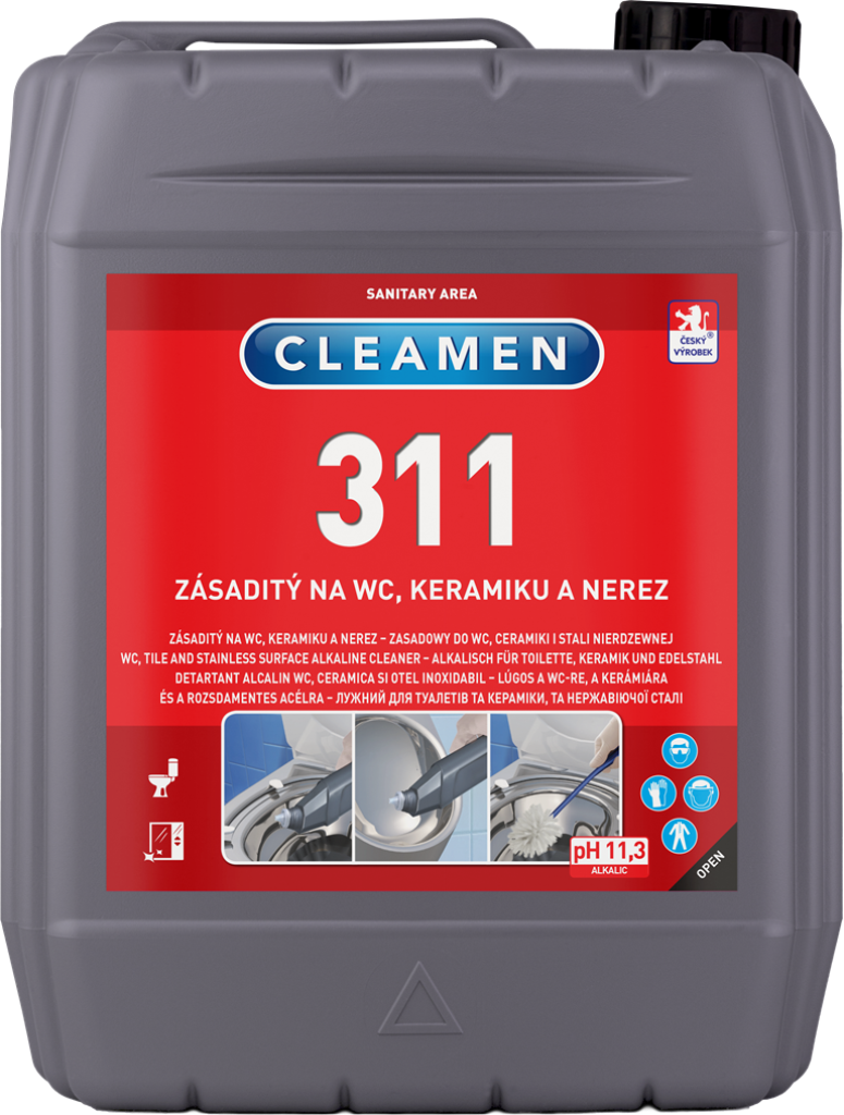 CLEAMEN 311 zásaditý na WC, keramiku a nerez 5 l