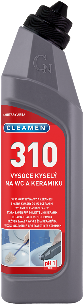 CLEAMEN 310 extra kyselý na WC a keramiku 750 ml
