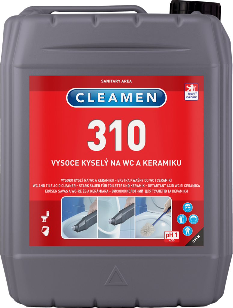 CLEAMEN 310 vysoce kyselý na WC a keramiku 5 l