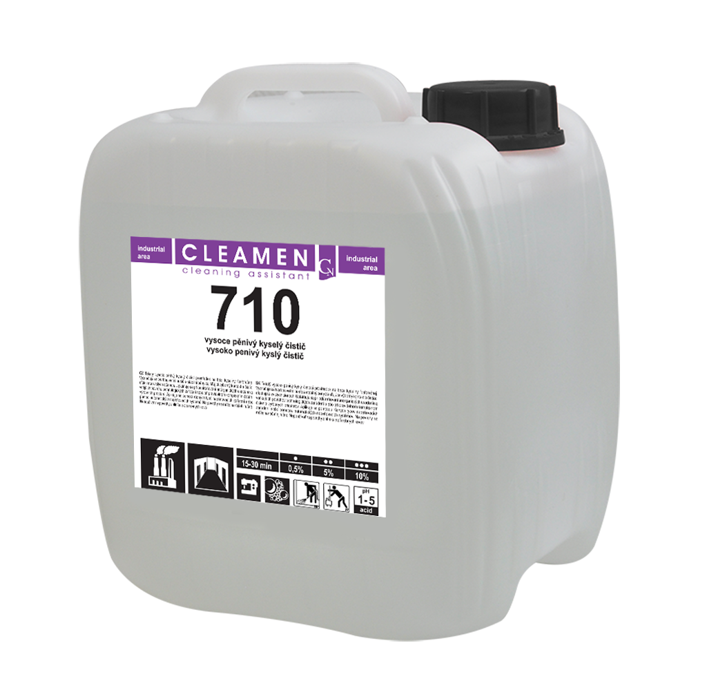 CLEAMEN 710 Vysoce pěnivý kyselý čistič 12 kg