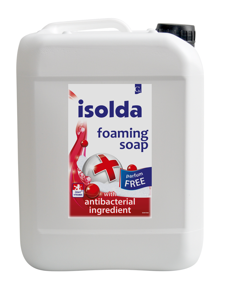 isolda pěnové mýdlo s antibakteriální přísadou bez parfému 5 l